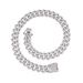 Men’s Jewelry Set Fashion 20mm Diamond Three Row Diamond Full Drill Bit Men's Alloy Necklace Cool Rap Hip Hop Cuban Chain_ipsvogv.com