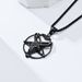 Retro style Satan goat pentagram titanium steel pendant personality trend wear necklace pendant_ipsvogv.com