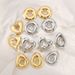 1 Pair Retro Simple Style Circle Water Droplets Heart Shape Iron Gold Plated Ear Studs_ipsvogv.com
