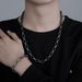 Men's twill necklace titanium steel does not fade street hip hop trend niche women's high end sense all match retro sweater necklace_ipsvogv.com