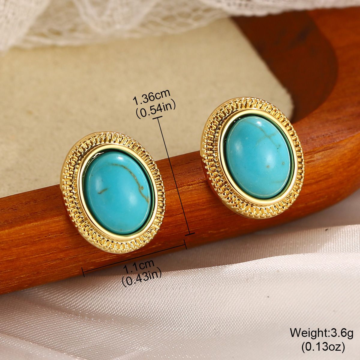 Turquoise Earrings Hot Sale Geometric Vintage Earrings High End New_ipsvogv.com