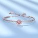 Four Leaf Clover Necklace Rose Gold Five Flower Bracelet Clover Set With Elements Style Crystals_ipsvogv.com