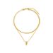 Women's Jewelry Double Layered Love Snake Bone Necklace Light Luxury High End Design Fashion Temperament Clavicle Chain_ipsvogv.com