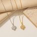 Jewelry Copper Gold Plated With Diamonds Lucky Grass Pendant Necklace Women's Light Luxury Clover Clavicle Chain_ipsvogv.com