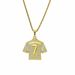Hip Hop Personalized Trend Set with Full Diamond Size 7 Jersey Pendant 3D Men's Necklace_ipsvogv.com