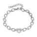 Fashionable Commuter Stainless Steel Premium Bracelet Temperament Love Inlaid Zircon Hand Ornament Women_ipsvogv.com