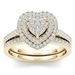 Sanjie Love Fashion Two Piece With Diamond Set Halo Ring_ipsvogv.com