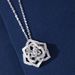V Gold Rose Necklace For Ladies Luxury High End Model Full Diamond Flower Camellia Clavicle Necklace_ipsvogv.com