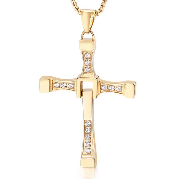 Men’s Jewelry Set Fashion Hot Selling Personality Hip Hop Zircon Micro Inlaid Single Pendant Necklace Jewelry_ipsvogv.com