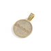 Round Shield KONDEBOY Full Diamond Alloy Pendant Hip Hop Cuban Chain Necklace_ipsvogv.com