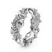 Simple And Fashionable Leaf Flower Electroplated Platinum Ring New Jewelry_ipsvogv.com