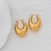 Women's Jewelry Geometric U Shaped Hollow Large Earrings Personality Exaggerated Simple Golden Earrings Trendy Earrings_ipsvogv.com