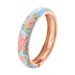 Cloisonne Bracelet Women's Rich Peony Bracelet Enamel Open Bracelet_ipsvogv.com