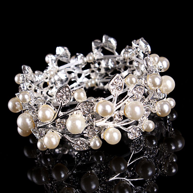 Pearl Bride Bracelet Women's Fashion Jewelry Dress Accessories Bangle_ipsvogv.com