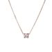 Stainless Steel Classic Zircon Pendant Necklaces For Women Fashion Romantic Wedding Jewelry_ipsvogv.com