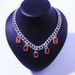 Micro-inlaid Square Zircon Pendant Necklace Trendy Hip-hop New Cuban Chain Necklace_ipsvogv.com