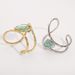 B2815 Lava Texture Pattern Open Personalized Design Alloy Resin Irregular Bracelet_ipsvogv.com