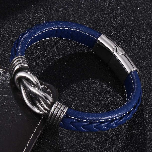 【】Punk Style Personality Men's Leather Bracelet_ipsvogv.com