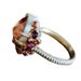 Sanjieins Fashion Women's Ring Alloy Inlaid With Tourmaline Color Creative Jewelry_ipsvogv.com
