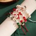 Christmas Soft Clay Pearl Beaded Fashion Bracelet Set Santa Claus Reindeer Pendant Party Unisex Wristband_ipsvogv.com