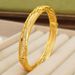 Copper Gold-plated Geometric Hollow Design Women's Bracelet, Bride's Day Wedding Party Gift_ipsvogv.com