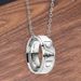 Shuosbai DAD MOM Carved Letters Titanium Steel Ring Necklace Pendant Mother Father Day Gift For Evening Party_ipsvogv.com