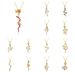 2025 Year Of The Snake Jewelry 14 Curved Snake Micro Inlaid Pendant Necklace Women Chocker Necklace Copper Gold Plated Jewelry_ipsvogv.com