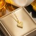 Network Red Sweet Cool Wind Love Zircon Small And Luxury New Design Sense Pendant Temperament Titanium Steel Necklace_ipsvogv.com