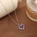 Fashionable And Versatile Double Heart Entangled Hollow Diamond Necklace Accessories, Hot Selling Personalized Necklaces_ipsvogv.com