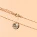Personalized Gold Disc Coin Pendant Necklace Alloy Multi Layer Clavicle Chain Female G15020_ipsvogv.com