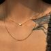 Spot Retro Gold Plated Titanium Steel Small Heart Dangle Minimalist Stacking Necklace_ipsvogv.com