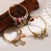 Pan Jiaduola DIY Beaded Love Butterfly Pendant Personalized Stainless Steel Adjustable Couple Bracelet_ipsvogv.com