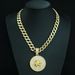 New Hot Selling Leo Disc Pendant, The Embodiment Of Leo's Wisdom And Power, Hip-hop Cuban Necklace_ipsvogv.com