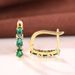 Cao Shi's Are Versatile Luxurious, Exuding A Sense Of Luxury And Sophistication. They Feature Oval Shaped Green Earrings_ipsvogv.com