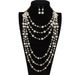 Jewelry multi-layer pearl necklace, sweater chain 6320_ipsvogv.com