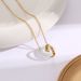 Sheep fat white jade ring interlocking safety buckle, sheep grade white jade pendant, titanium steel necklace, female_ipsvogv.com