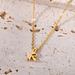 new lowercase letter necklace hollow stainless steel necklace small letter pendant_ipsvogv.com