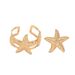 Autumn New Style Women's Set Personalized Sea Star Shell Open Design Ring Bracelet_ipsvogv.com