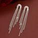 Unisex Niche Tassel Earrings Fashionable Full Diamond Earrings Personality Exaggerated High End Zircon Long Earrings Batch_ipsvogv.com