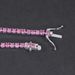 Sweet Peach Pink Moissanite Bracelet S925 Sterling Silver Tennis Chain 3/4/5mm Color Bracelet High Grade Feeling_ipsvogv.com