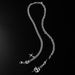 Trendy men's hip-hop titanium steel splicing star cross necklace bouncing Di cool collarbone chain accessories_ipsvogv.com
