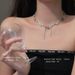 Stone White Moonlight Zircon Necklace For Women In Summer Sweet, Cool, And ! Spicy Girl With Internet Red Accessories, Sweet, Cool, Accessories,_ipsvogv.com