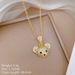 】 Animal 【 Bear Set Light Luxury Necklace Female Internet Celebrity Versatile Clavicle Titanium Steel Chain 【 】_ipsvogv.com