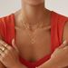 Brass Real Gold Electroplating Hot Sales Simple Twisted Circle Pendant Fashionable Ladies Three Layer Necklace_ipsvogv.com