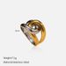 Women’s Jewelry Set Fashion Personality Streamlined Light Luxury Simple Gold And Silver Hammered Lava Pattern Love Double Cross Closed Ring_ipsvogv.com