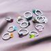 Women's Jewelry Fashion Mushroom Head Light Luxury Style Irregular Sugar Cube Ring Inlaid Zircon Emerald Stainless Steel Ring_ipsvogv.com