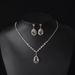Women Clutch Bag Rhinestone Jewelry Set Shiny Necklace Earrings Bracelet 4 Set Wedding ClutchPursesB_ipsvogv.com