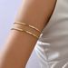 Unisex Ladies Arm Ring Versatile Open Adjustable Bracelet Irregular Long Hand Jewelry_ipsvogv.com