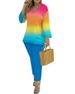 Women's Clothing 2023 spring and summer printed fashion 2 piece suit_ipsvogv.com