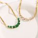 Titanium steel, zircon, personalized collarbone chain, non fading necklace, women's high-end feeling, light luxury,_ipsvogv.com